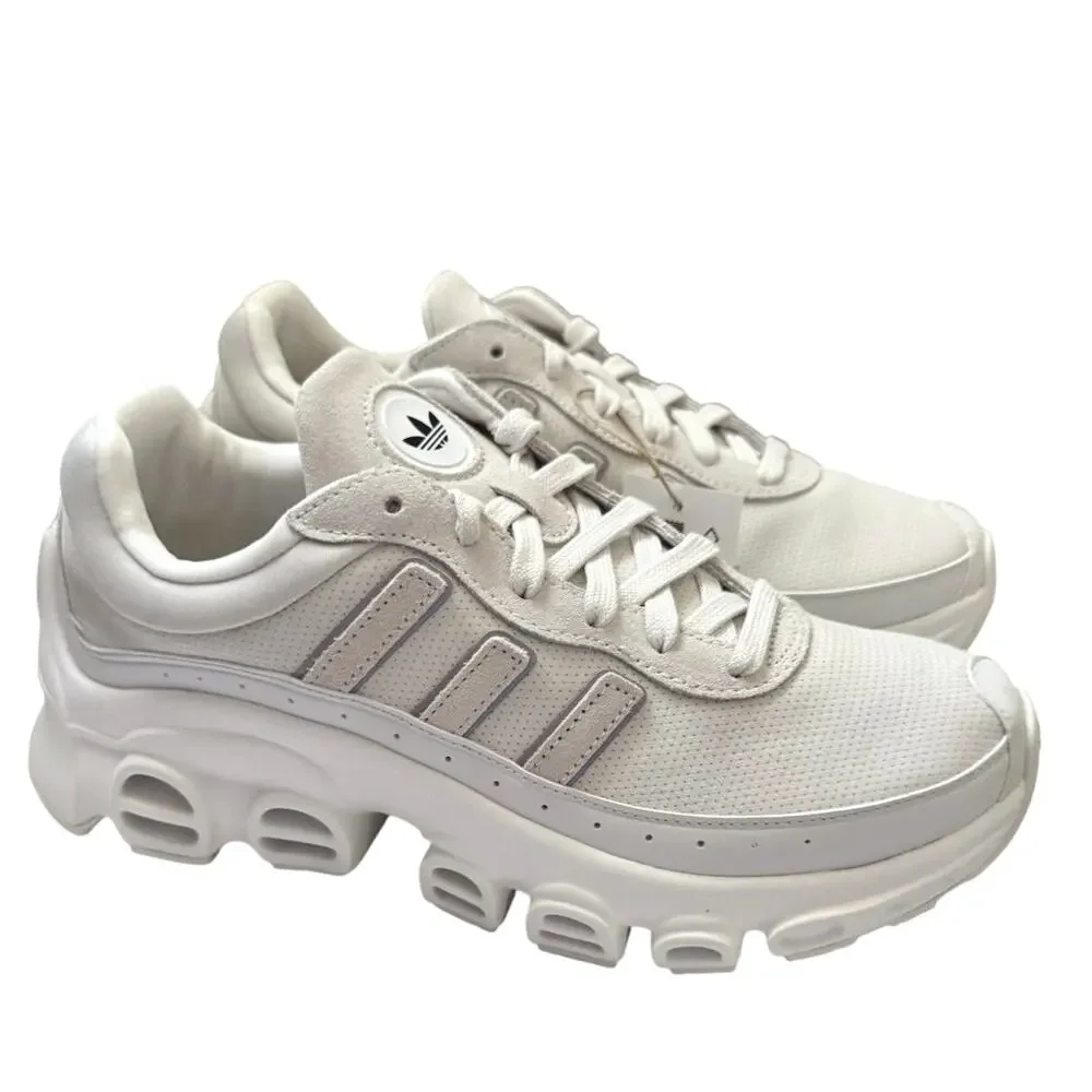 adidas AdiFOM Megaride Shoe Crystal White Black Siver Casual JUNIOR 6.5 NEW